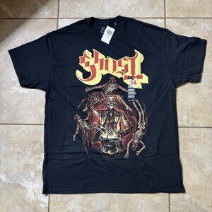 Ghost Magician Swirling Skeletons T-Shirt X-LARGE New